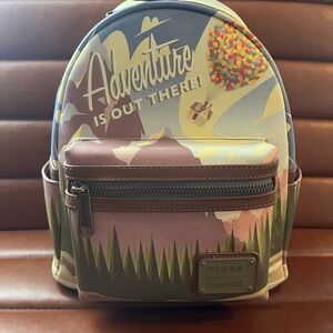 Loungefly up backpack rare nwt